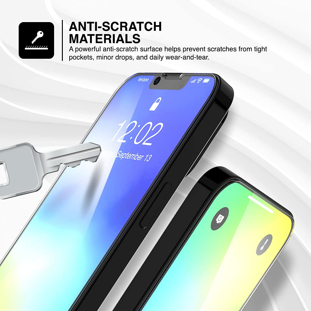 TETHYS 3 Pack Tempered Glass Screen Protector for iPhone 13 Pro Max 6.7 Inch (2021) - 9H Hardness, HD Clarity, Case Friendly with Alignment Frame - Perfect for Work, Travel, and Everyday Protection