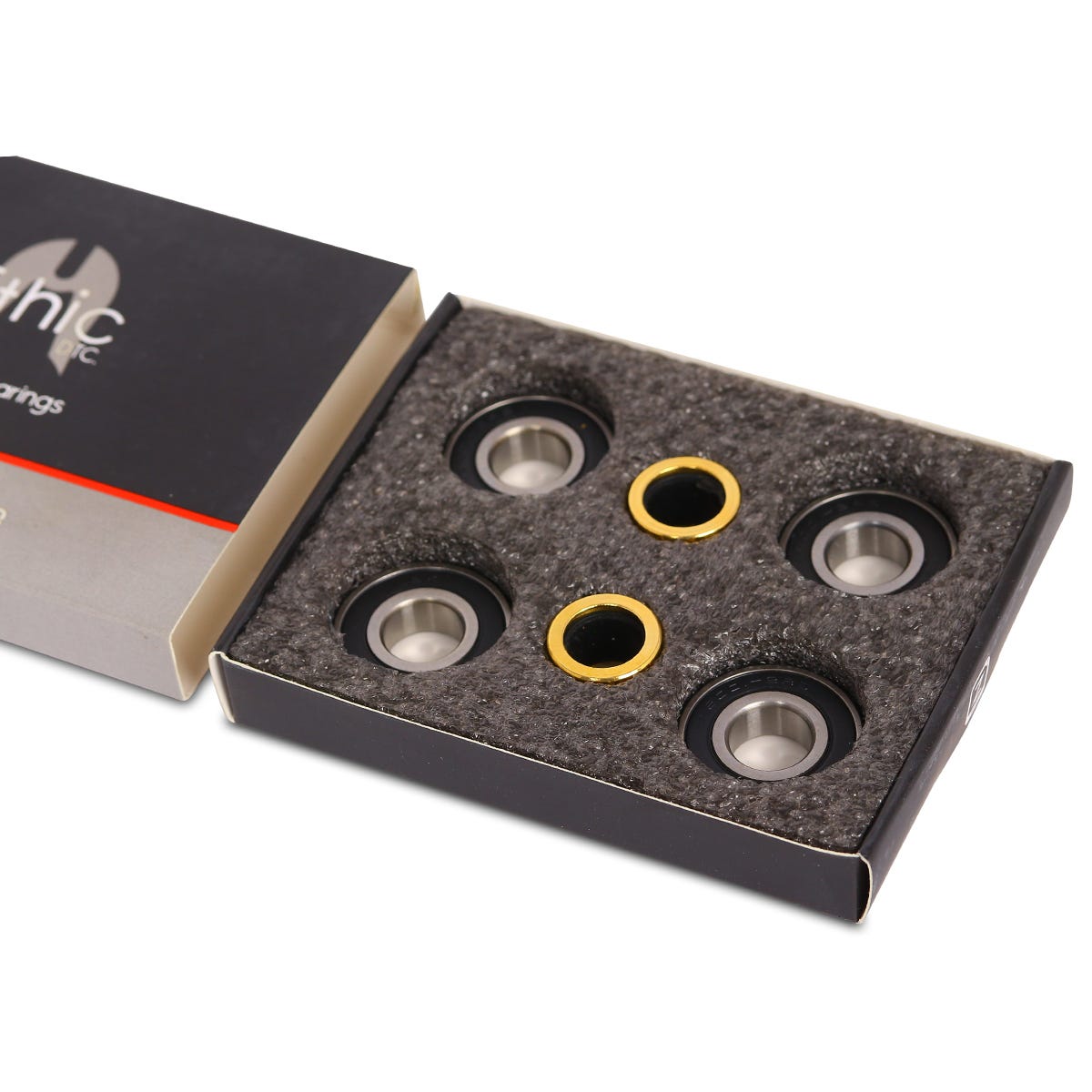 High-Quality Ethic 12 STD Bearings - Durable Skateboard Bearings for Smooth Riding - Perfect for Street Skating, Longboarding & Skatepark Tricks