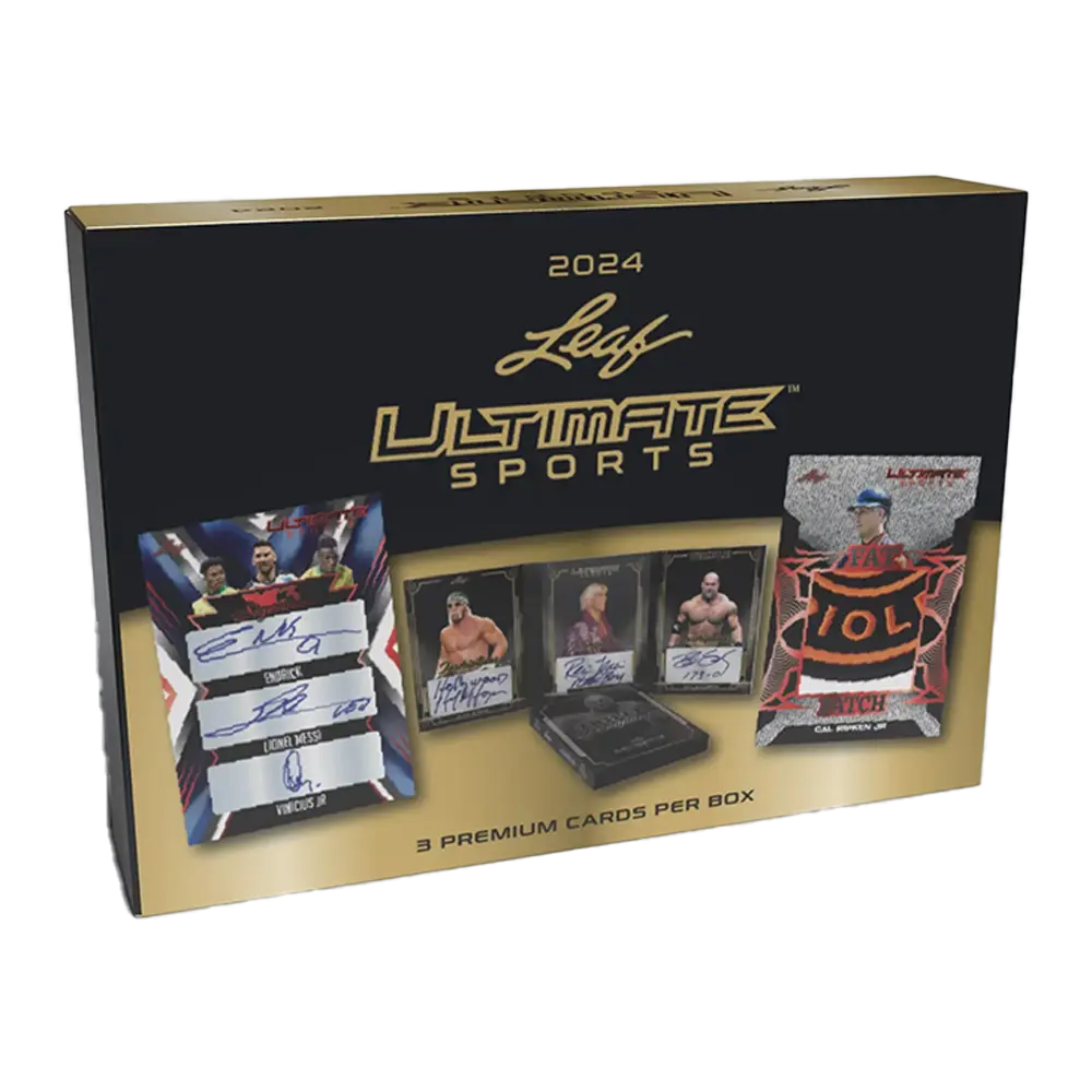 2024 Leaf Ultimate Sports Trading Cards Hobby Box - Collectible Memorabilia for Baseball, Football & Basketball Fans - Perfect for Collectors, Investors & Gift Giving