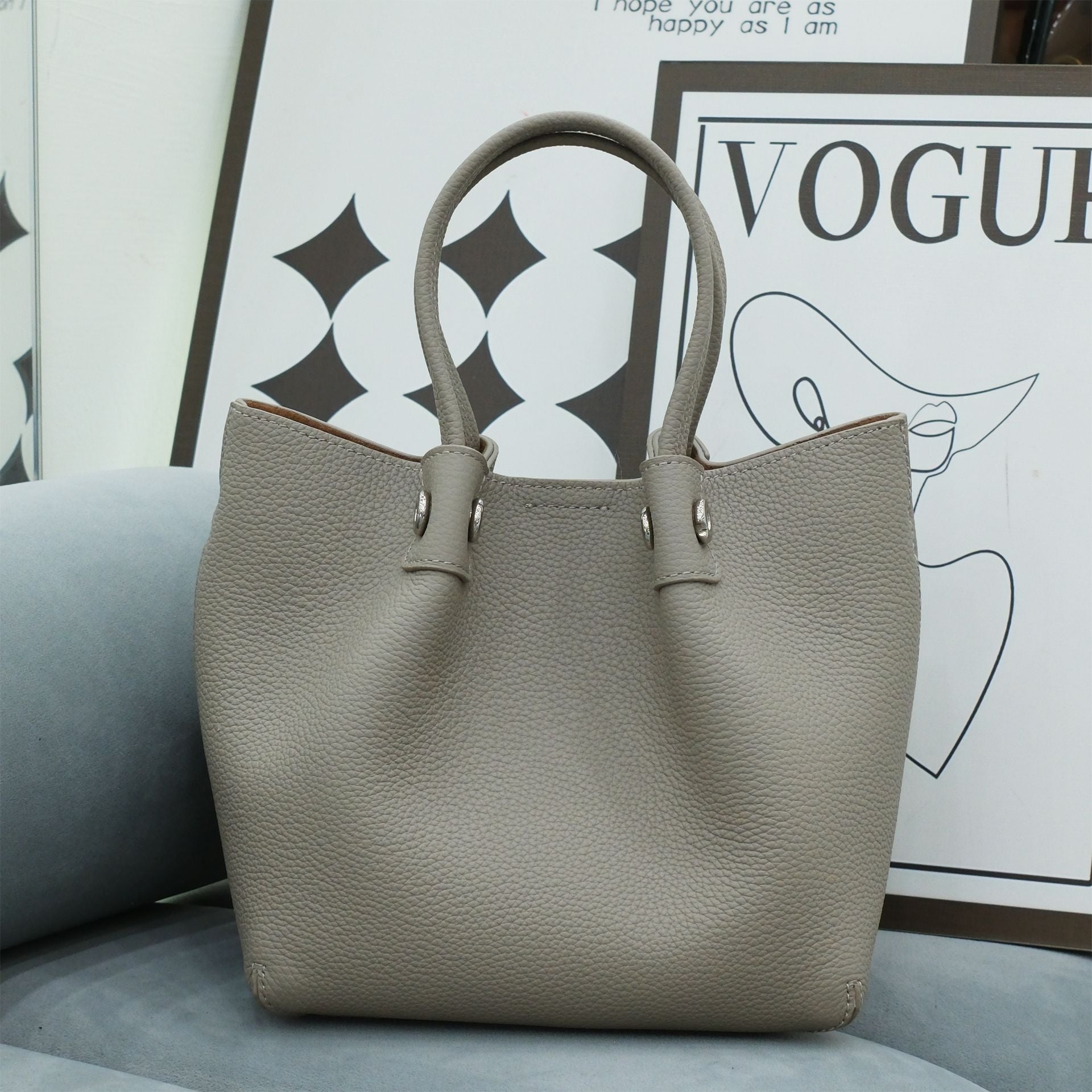 Premium Genuine Leather Carryall Tote Bag for Women & Men - Stylish & Durable Travel, Work & Everyday Use
