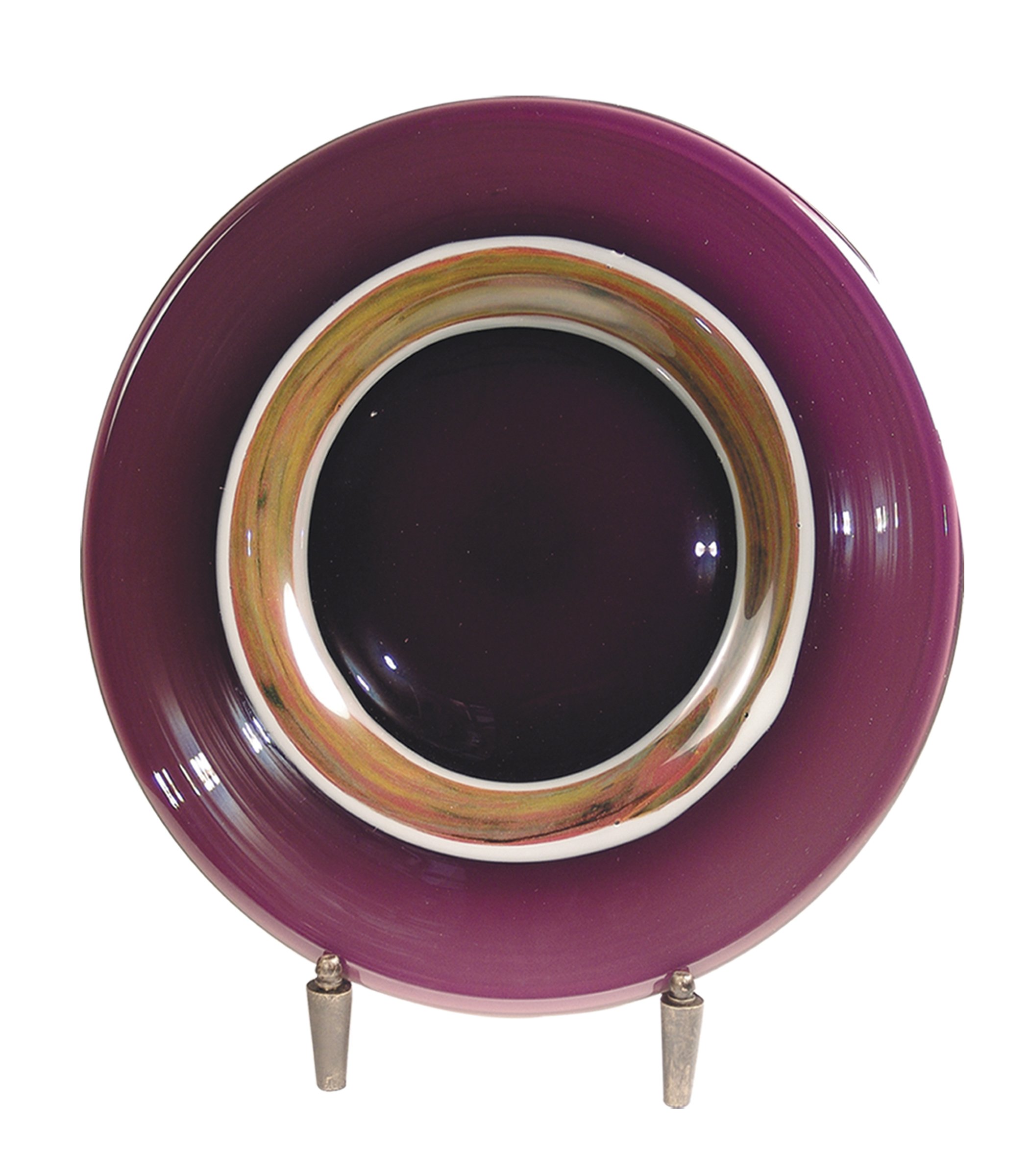 Dale Tiffany AG500284 Melrose Decorative Charger Plate with Stand - 20-Inch Diameter Elegant Dinnerware for Wedding, Party & Home Decor