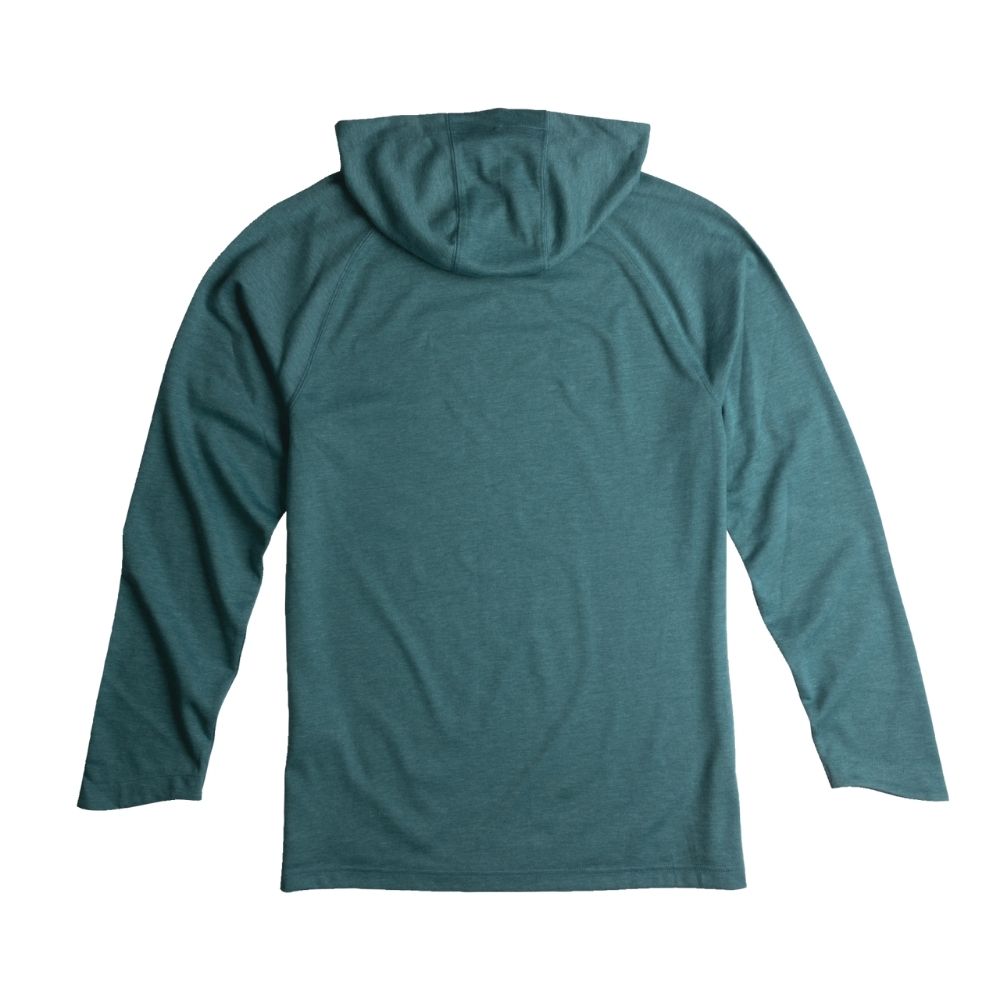 Men's Dodson UPF 50+ Work Hoodie - Hydro Heather | Sun Protective Long Sleeve Hooded Shirt for Outdoor Work, Hiking & Construction | Lightweight & Breathable Workwear