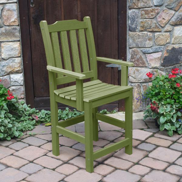 Lehigh Counter Height Outdoor Armchair - Patio Bar Stool with Weather-Resistant Design for Backyard, Deck, and Poolside Use