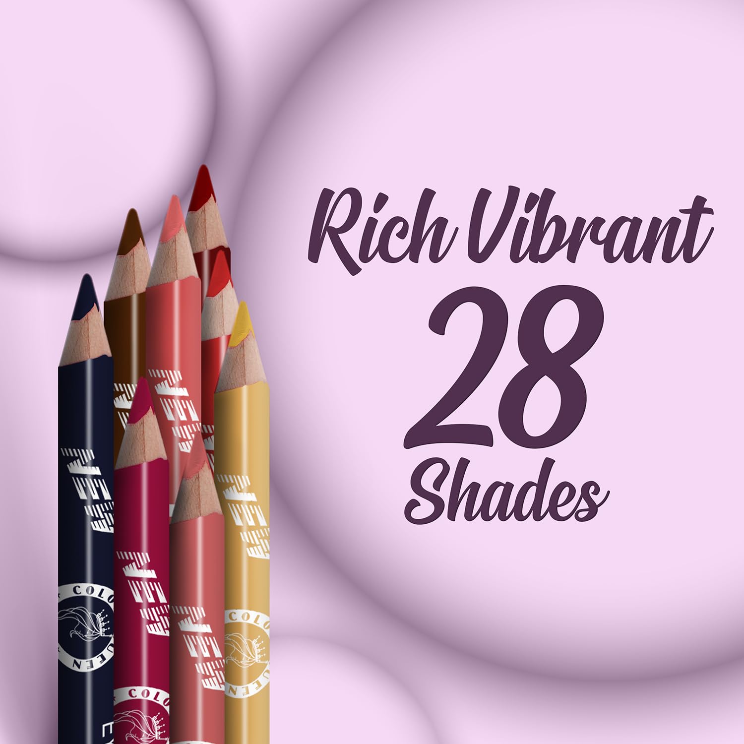 COLORS QUEEN Matte Lip & Eye Pencil in Baby Brown - Long Lasting Waterproof Eyeliner & Lip Liner for Everyday Makeup & Special Occasions