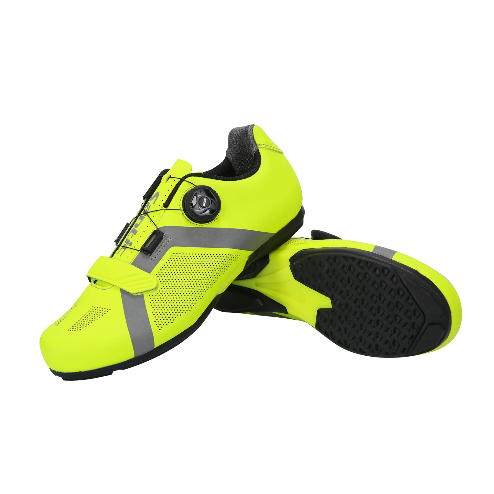Santic Men's Cycling Shoes - Road & MTB Bike Shoes with SPD Cleats for Spin Class, Indoor Training & Outdoor Riding | Self-Locking Bicycle Shoes for Comfort & Performance