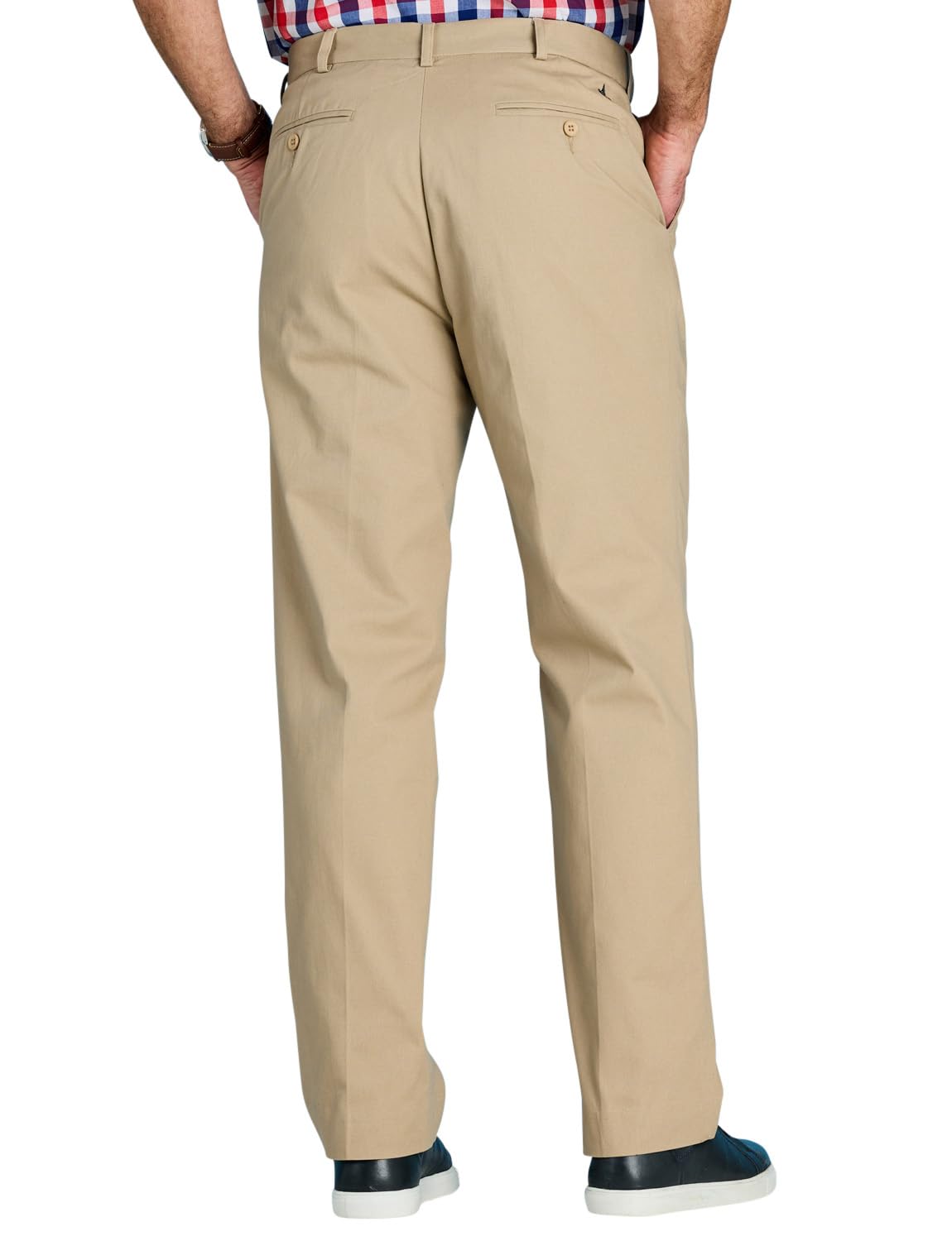 Pegasus Men's Cotton Chino Pants with Stretch Waistband - Comfortable, Stylish & Versatile Smart Casual Pants for Work, Office & Everyday Wear
