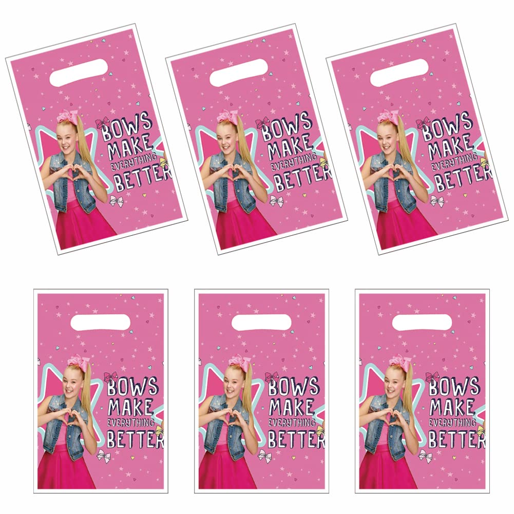 30 Packs JOJO Girl Cute Party Gift Bags for Candy, Birthday Party Supplies, Kids Favor Bags, Girls Theme Party Decorations - Perfect for Birthday Celebrations, Baby Showers & School Events