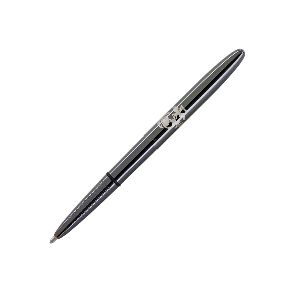 Fisher Space Pen Bullet Pen - Black Titanium with Laser Engraved U.S. Marine Corps Insignia - Gift Box Included - Perfect for Military Gifts, Collectors & Everyday Carry (EDC)