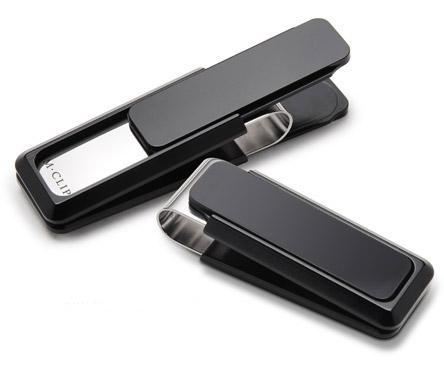 Premium Black Solid Slide Money Clip for Men - Slim RFID Blocking Wallet Alternative - Perfect for Cash, Cards & Everyday Carry (Office, Travel, Gifting)