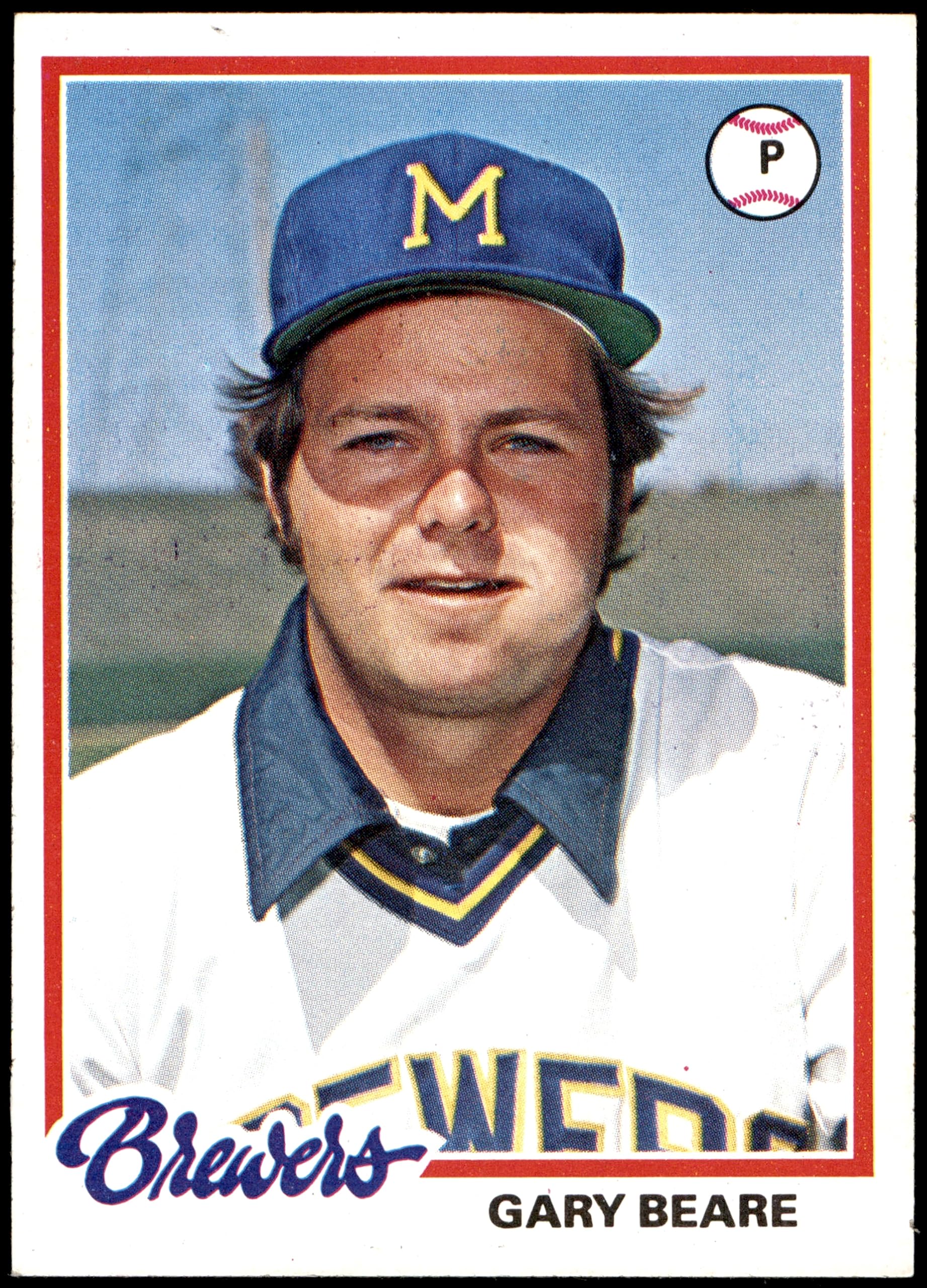 1978 Topps #516 Gary Beare Milwaukee Brewers Baseball Card - Near Mint Condition - Perfect for Sports Memorabilia Collectors & Baseball Fans - Great for Display, Trading, and Investment