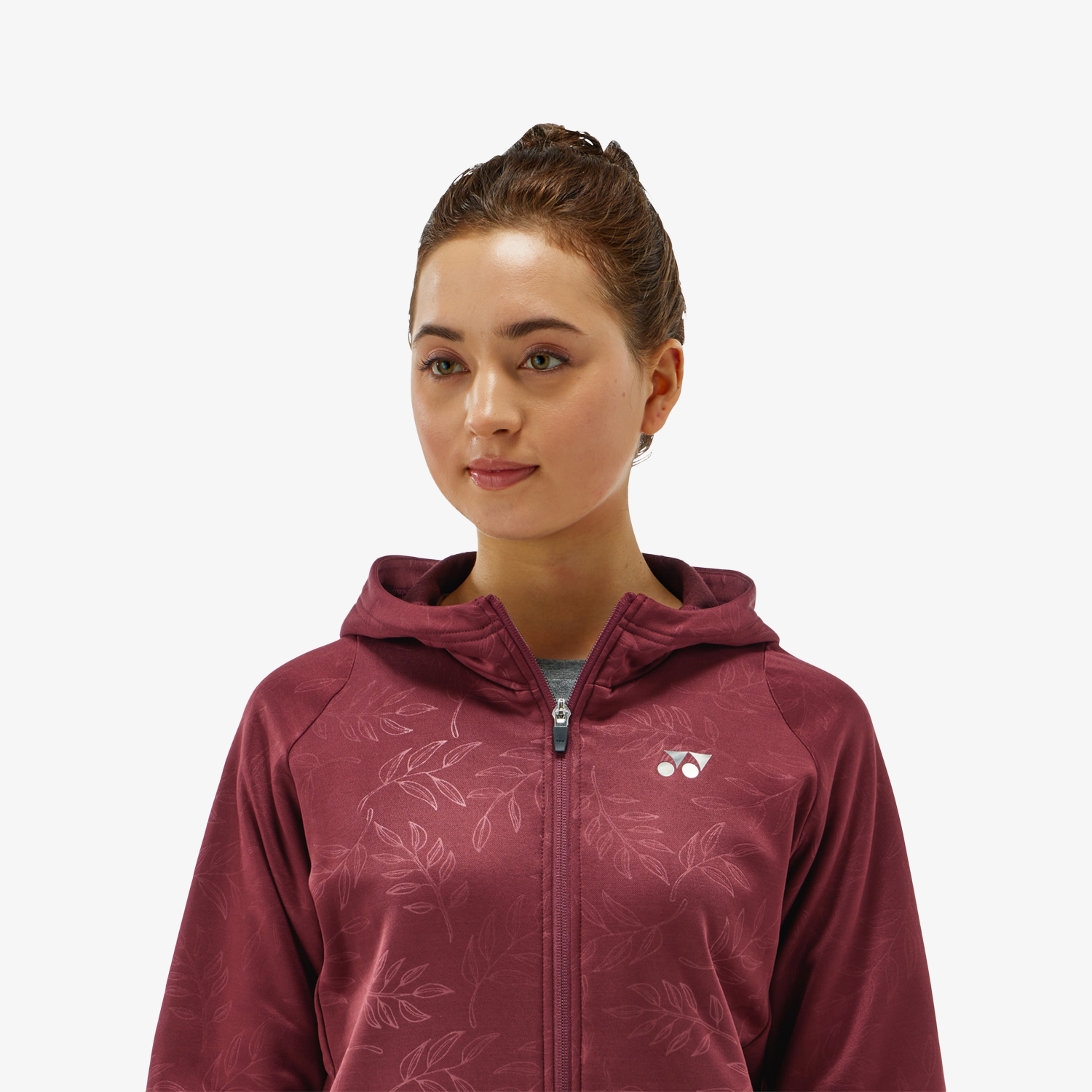 Yonex Women's Knitted Warm Up Hoodie 58112 - Dark Wine Red Pullover for Tennis, Golf & Casual Wear | Winter Training Jacket with Comfort Fit