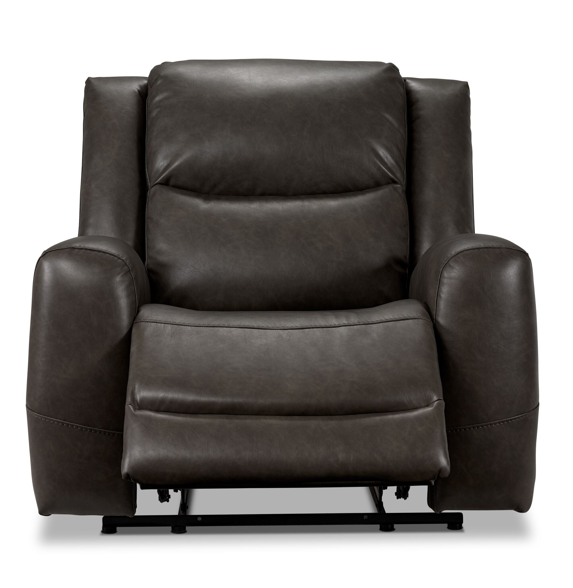 Premium Copley Recliner Chair - Soft Slate Gray Fabric - Comfortable Living Room Furniture for Relaxing & Watching TV