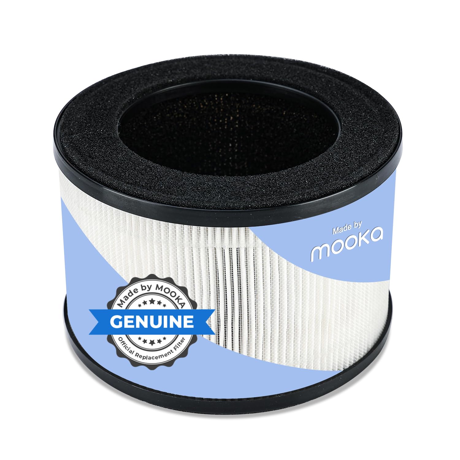 MOOKA Genuine H13 HEPA Air Filter Replacement for M01 Air Purifier - Removes Dust, Smoke, Odor, Pet Dander & Pollen - 1 Pack - Perfect for Allergy Relief & Cleaner Indoor Air in Homes & Offices