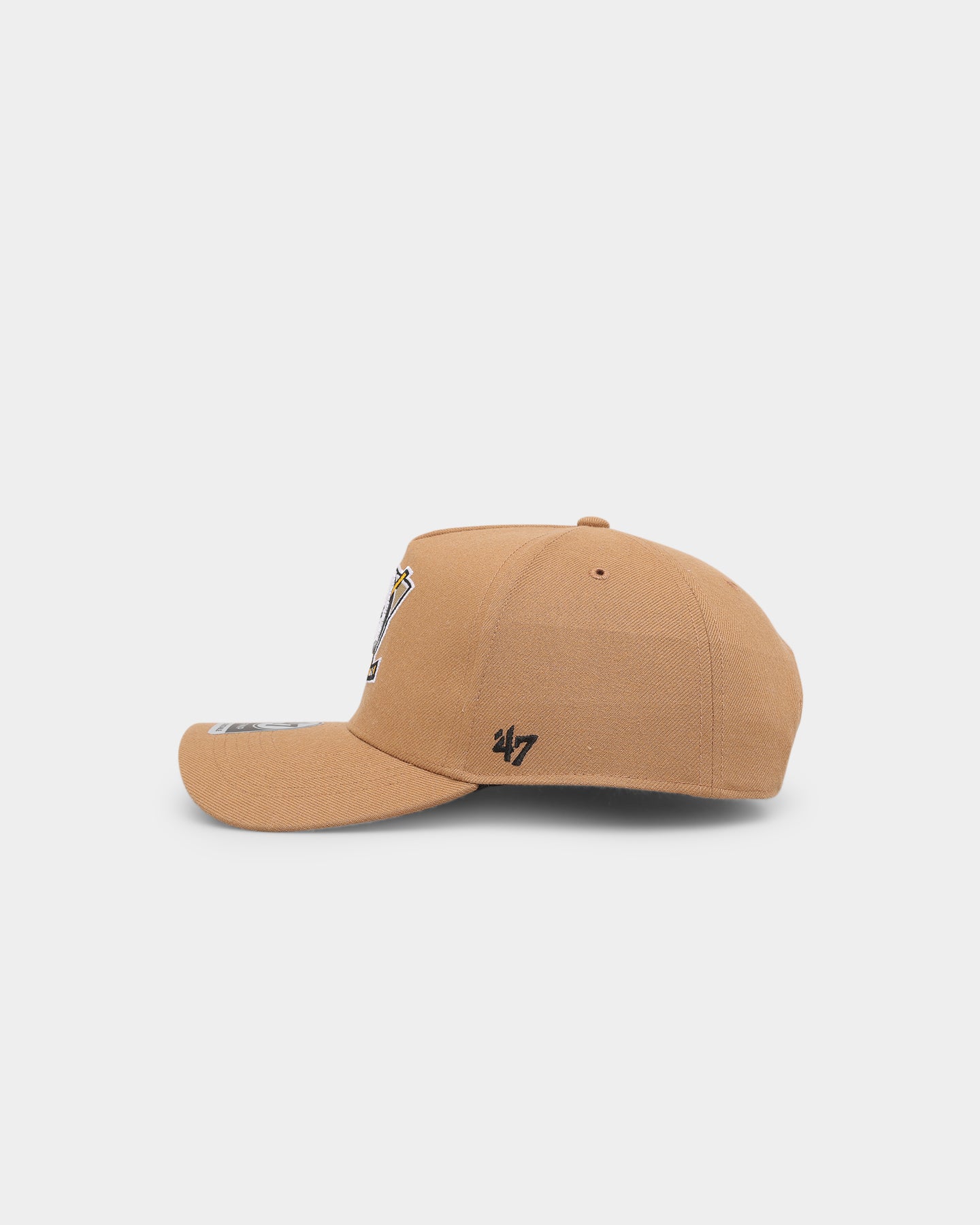47 Brand Anaheim Ducks 'Clean & Simple' Replica MVP DT Snapback Camel Hat - Official NHL Hockey Cap for Men & Women - Perfect for Games, Fan Gear & Streetwear Fashion