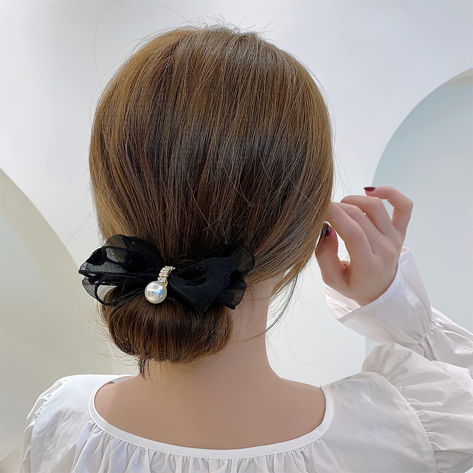 Deft Bun Hair Donut Maker - Flexible & Reusable Magic Hair Styling Tool for Women & Girls (4 Pcs) | Fast & Easy French Twist, Bow Bun Accessories | Perfect for Summer, Korean Fashion & Everyday Hairstyles