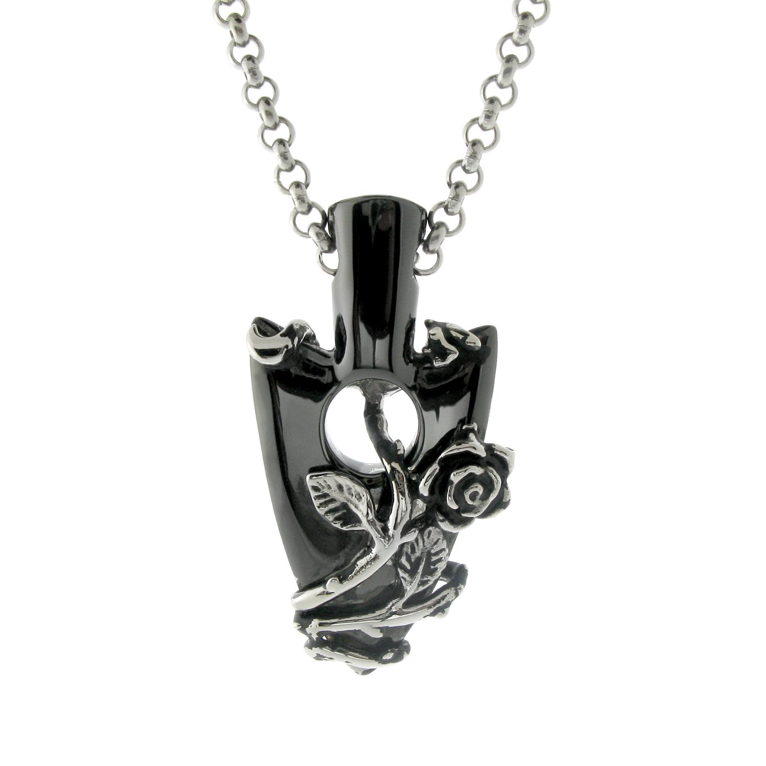 Stainless Steel Arrowhead Necklace - Silver Plated & Rose Gold Pendant for Men & Women | Perfect for Outdoor Adventures, Gifts & Everyday Wear