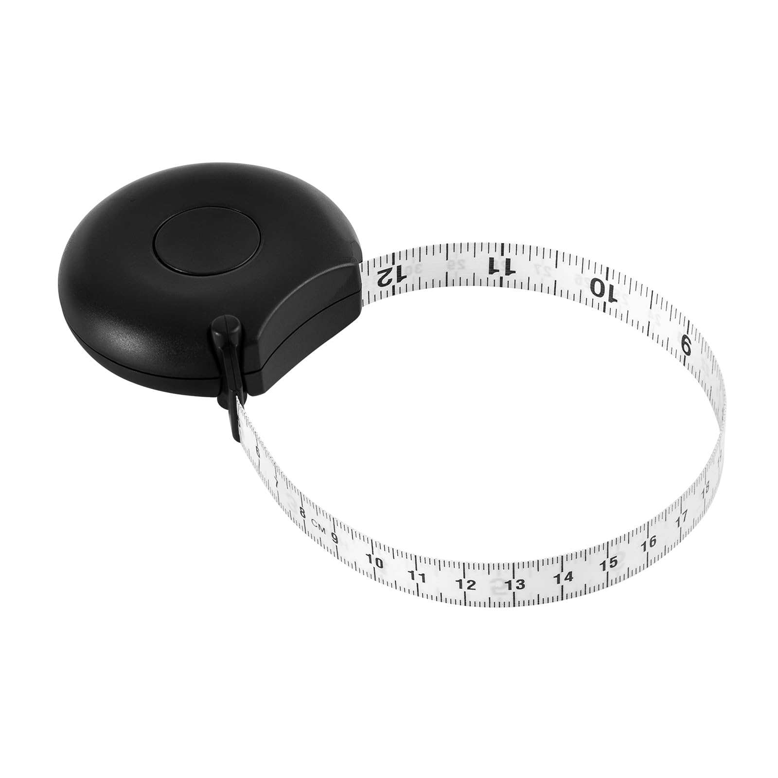 Accurate 80-Inch Body Measuring Tape for Weight Loss & Fitness Tracking - Soft Flexible Sewing Tailor Tape Measure (Black) - Perfect for Body Measurements, Sewing & Crafting