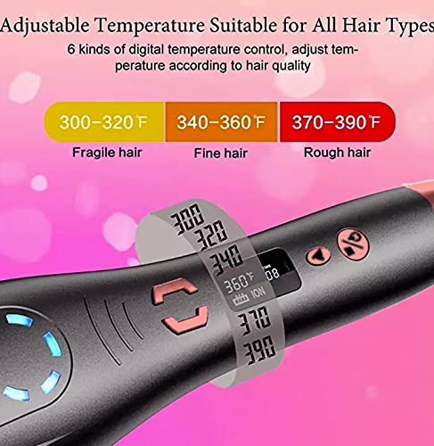 Auto Hair Curler with LCD Display & Timer - Fast Heating Curling Iron for All Hair Types, Auto Shut-Off Curling Wand - Perfect for Home Styling, Travel & Salon Use