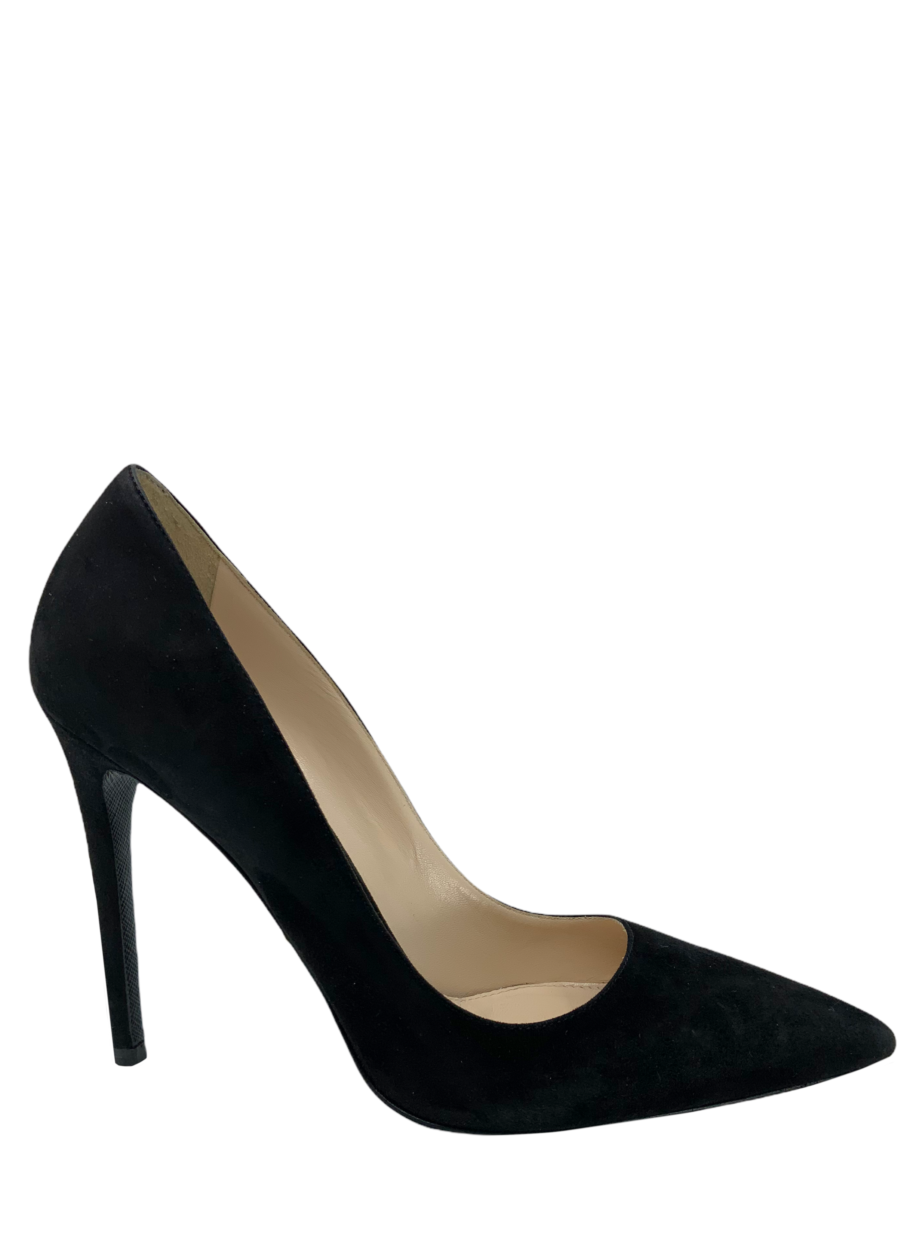Prada Suede Point Toe Pumps Women's Size 8 | Luxury Designer High Heels for Work, Party & Special Occasions | New in Box