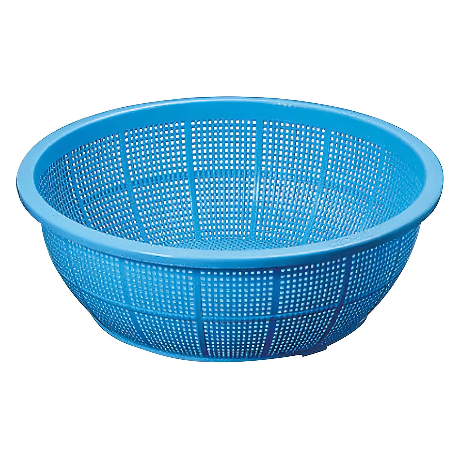 Ikeda Plastic Colander - Durable Kitchen Strainer for Pasta, Salad & Vegetables - Blue - Perfect for Cooking, Meal Prep & Healthy Eating