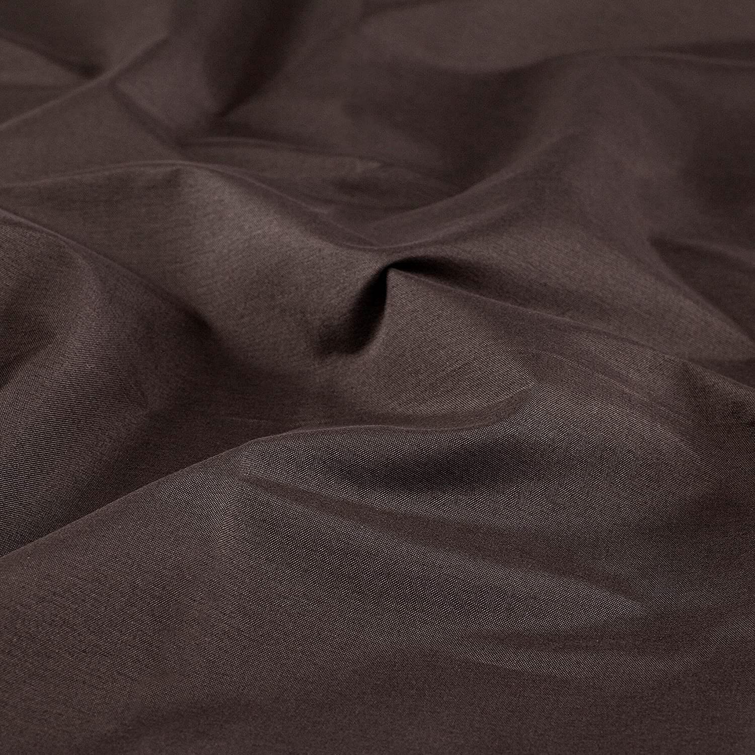 Solid Brown Blackout Kitchen Curtain Valance for Small Windows - 52