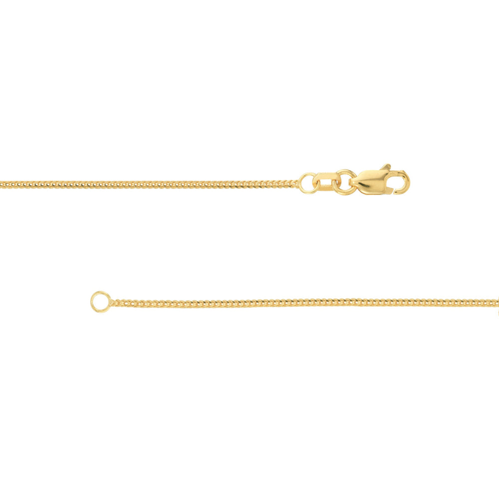 14K Yellow Gold Franco Chain Necklace for Women - Dainty & Elegant Jewelry for Everyday Wear, Layering, and Special Occasions