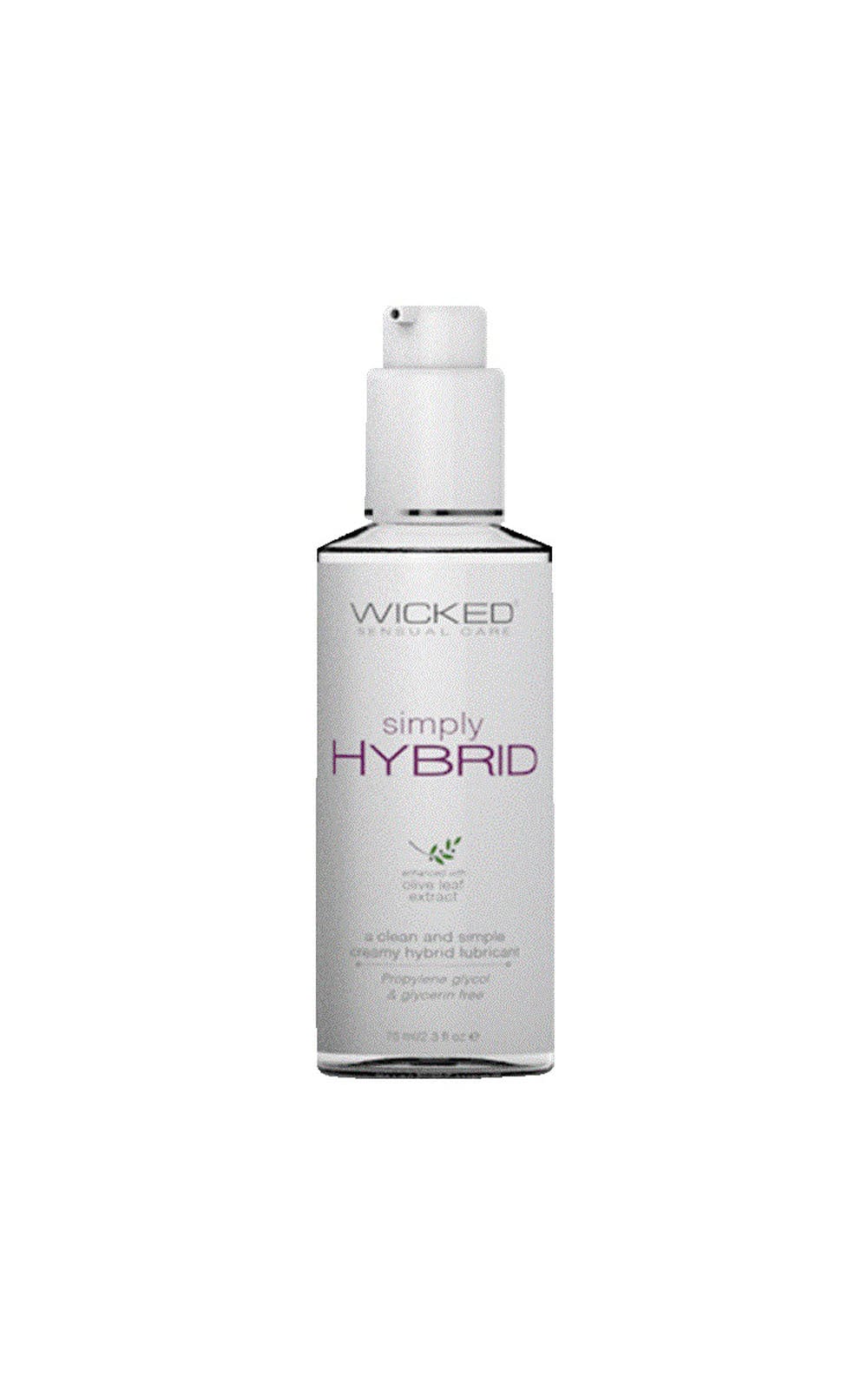 Simply Hybrid Fragrance Free Lubricant - 2.3 Fl. Oz (68ml) Water-Based Personal Lubricant for Sensitive Skin | Ideal for Intimacy, Massage & Moisturizing