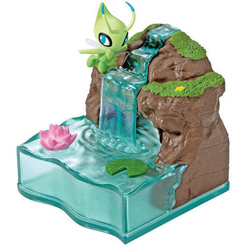 Pokemon World Mysterious Fountain 2-Inch Collectible Toy Figure - Re-Ment Miniature Display for Anime Fans & Home Decor