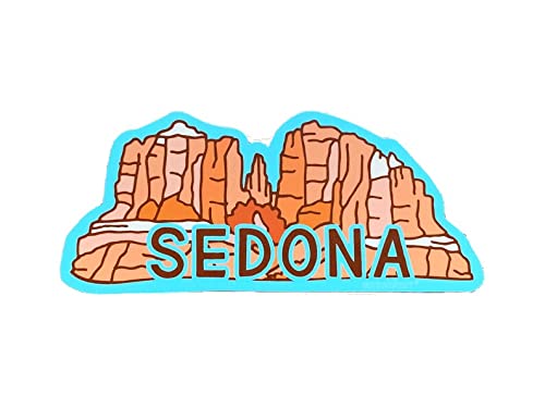 Sedona Cathedral Rock Vinyl Sticker - Waterproof Decal for Laptops, Cars, Windows - Perfect for Travel Enthusiasts & Nature Lovers