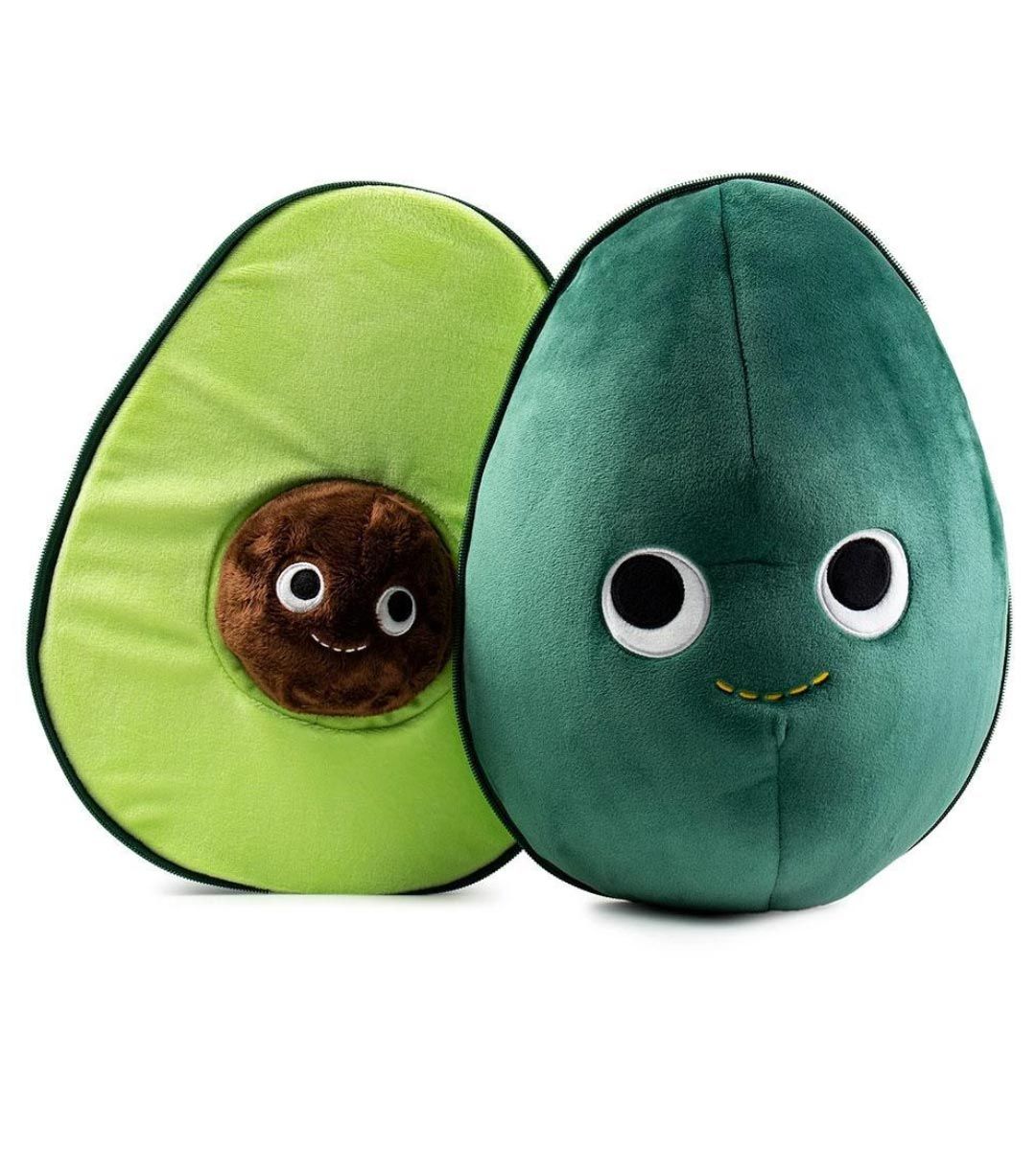 Eva the Avocado Plush Toy - Soft & Cute Avocado Stuffed Animal from Yummy World Collection | Perfect Gift for Kids, Home Decor & Kawaii Lovers