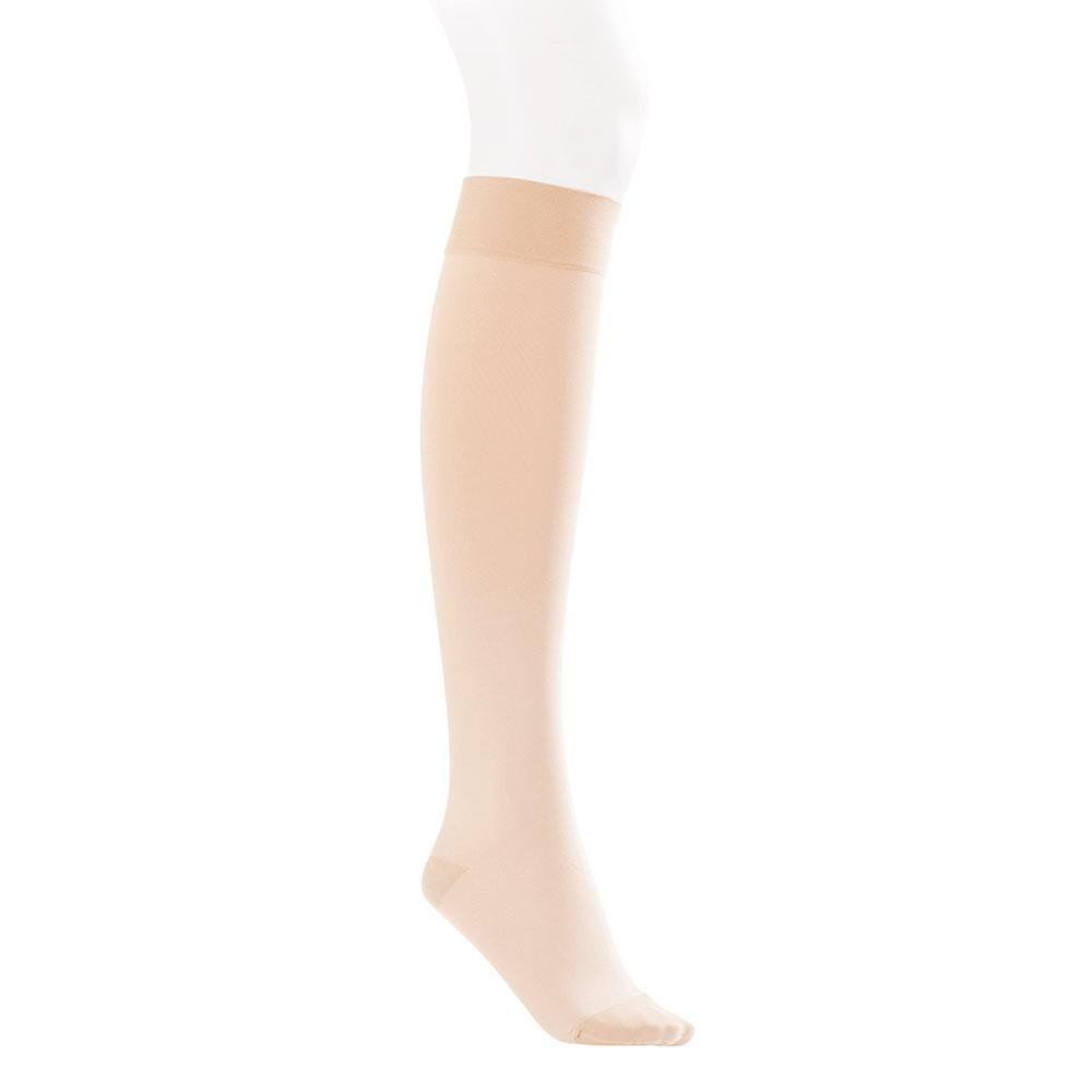 Jobst Opaque Knee High Compression Stockings 30-40 mmHg with SoftFit Technology - Closed Toe, Small Size, Natural Color - Ideal for Varicose Veins, Swelling & Travel Comfort