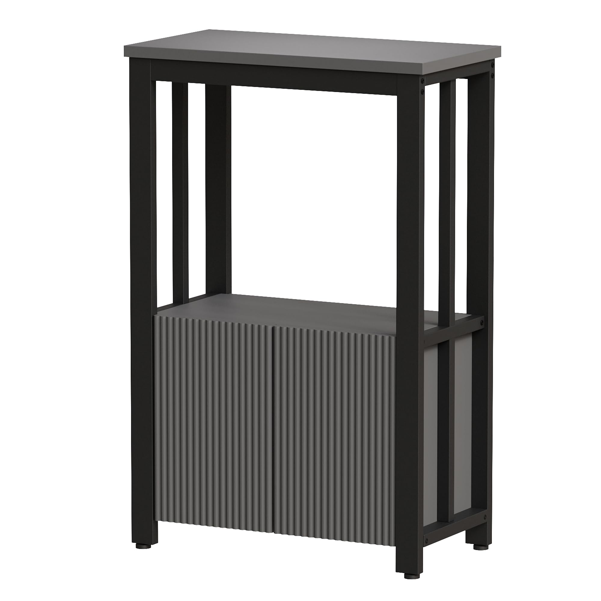 BEWISHOME 5-10 Gallon Fish Tank Stand - Heavy Duty Aquarium Stand with Thickened Metal Frame & Storage Cabinet - 20.5