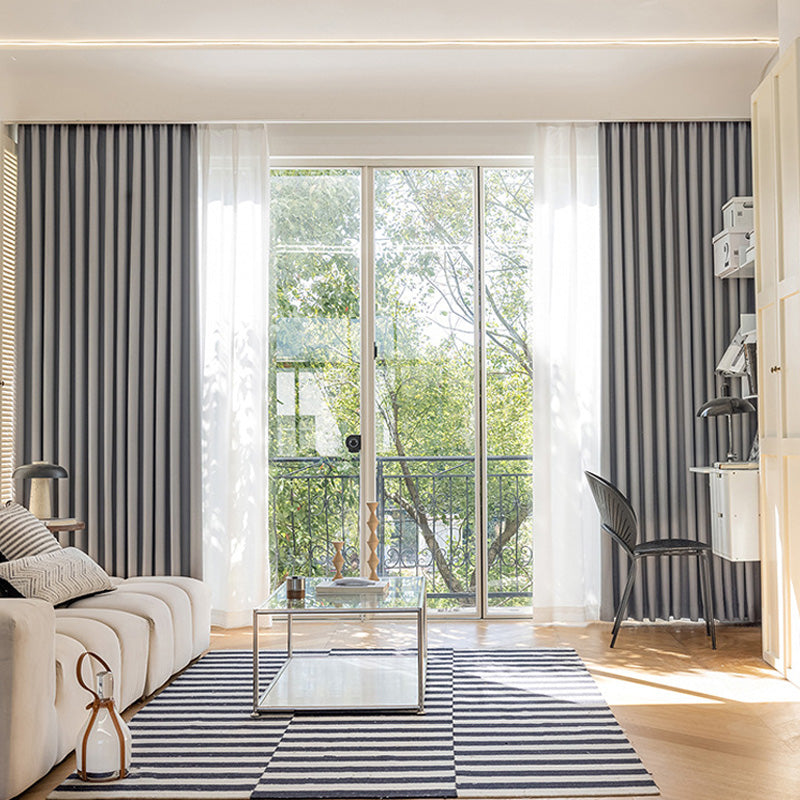 Viviana Chenille Blackout Thermal Custom Curtains for Bedroom & Living Room - Energy Efficient Light Blocking Window Treatments