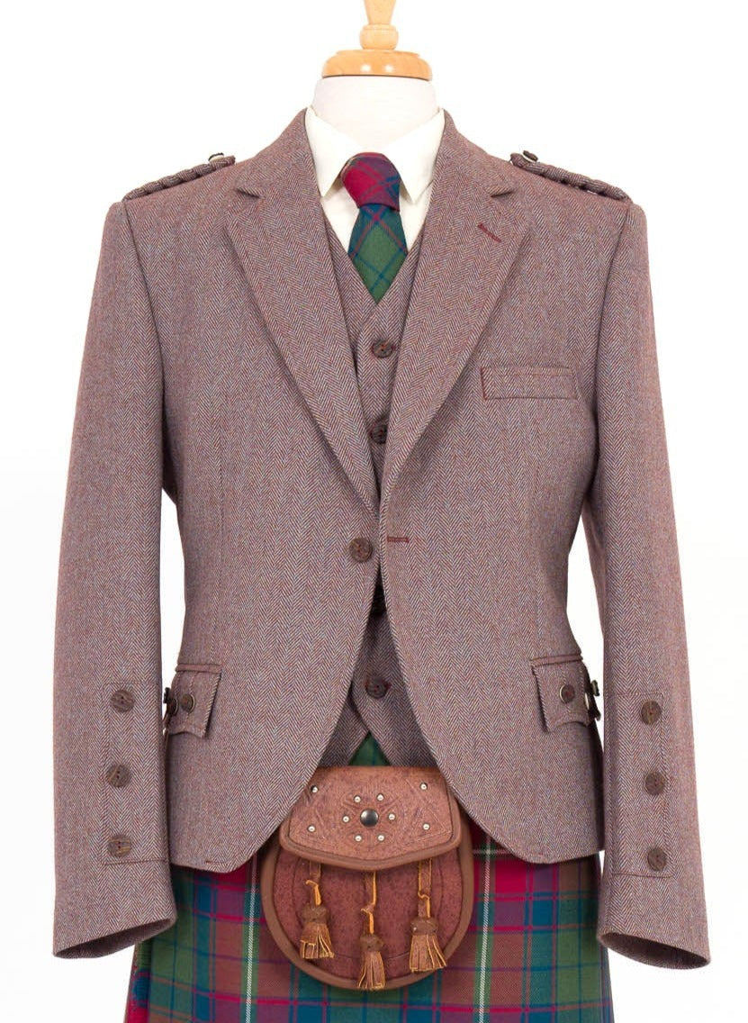 Russet Red Crail Jacket & Waistcoat - Clunie Range | Vintage Style Outdoor Wear for Hiking, Hunting & Countryside Adventures