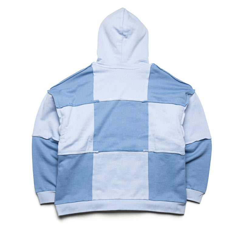 Premium Flaneur Cut & Sew Hoodie for Men & Women | Soft Comfortable Blue Pullover Sweatshirt | Casual Streetwear, Gym & Outdoor Activities
