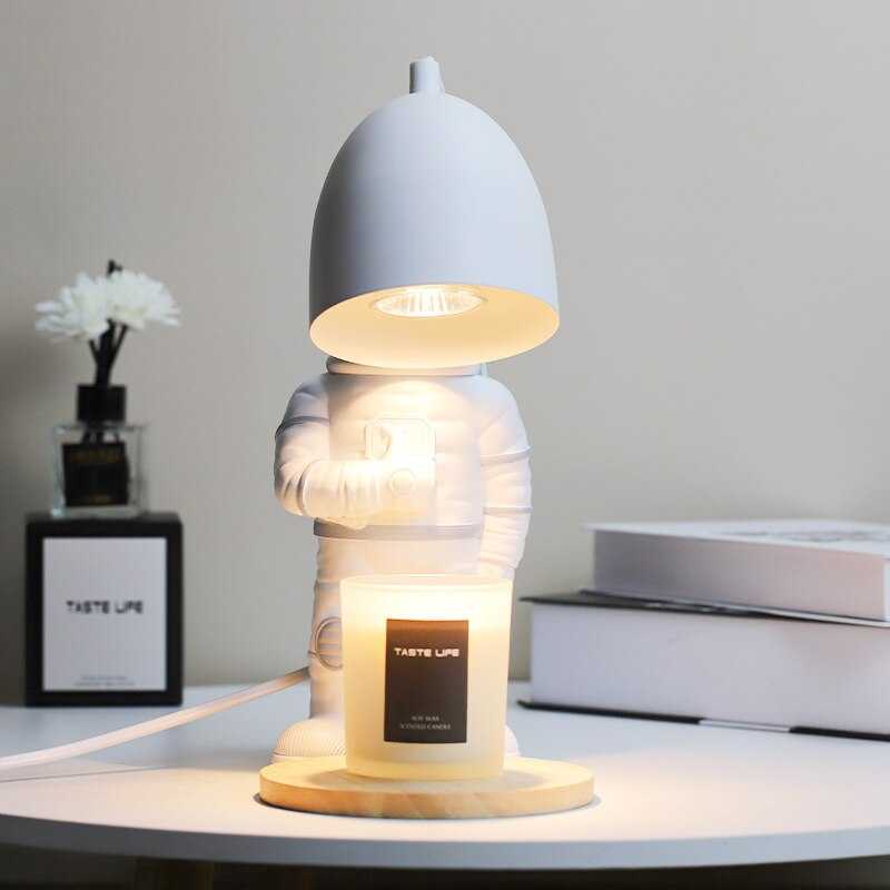 Dimmable Astronaut Table Lamp for Kids Room - Adjustable Night Light for Bedroom, Study & Nursery - Perfect for Reading, Decor & Sleep Aid