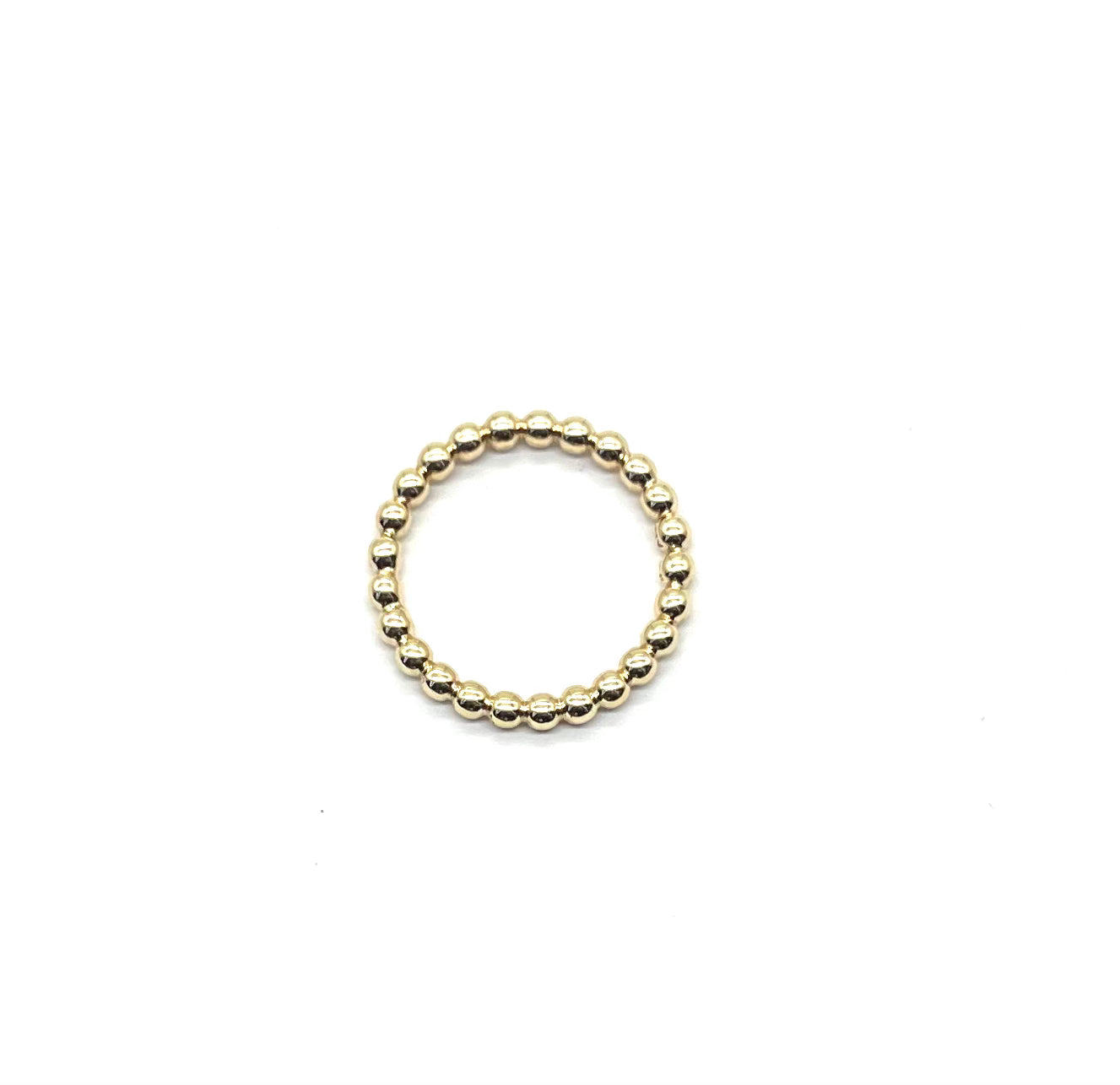 14K Gold Pandora Beaded Bracelet for Women - Elegant Stackable Beaded Bangle for Everyday Wear & Special Occasions