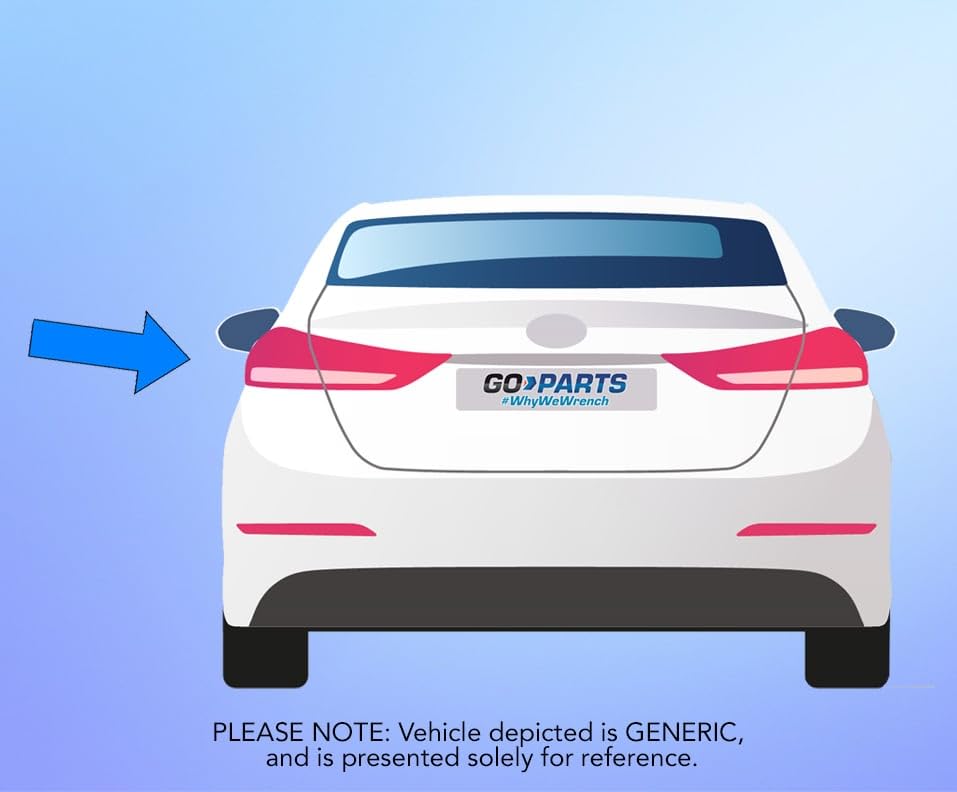 Go-Parts - CAPA-Certified Rear Bumper Reflector Light for Hyundai Elantra GT 2013-2017 (Driver Side) - Perfect Replacement for 2014 2015 2016 Models - Enhances Nighttime Visibility & Safety