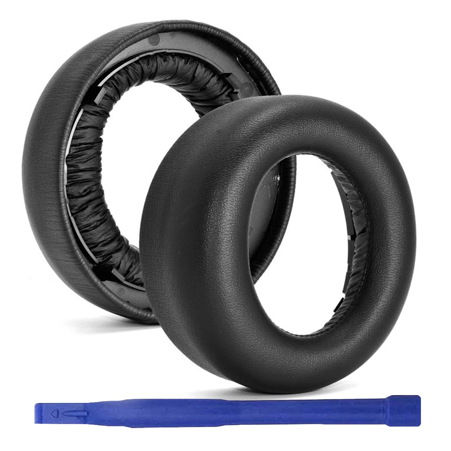 Adhiper Replacement Ear Pads for Sony PS5 Pulse 3D Wireless Headset - Noise Isolating Memory Foam & Soft Protein Leather Cushions (Black) | Comfortable Gaming Accessories for Long Play Sessions