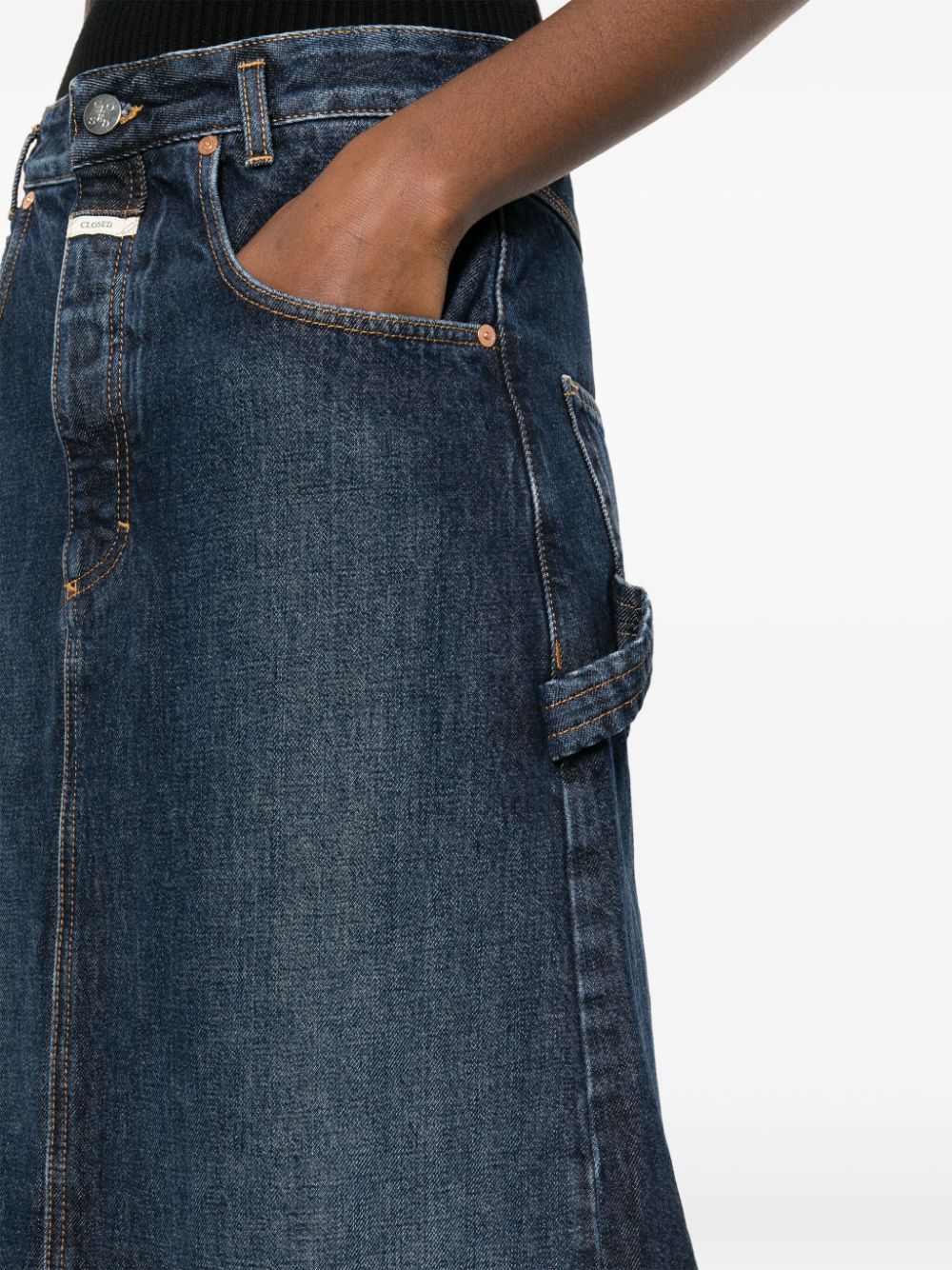 Stylish Blue Closed Skirts for Women - Perfect for Office Wear, Casual Outings & Special Occasions