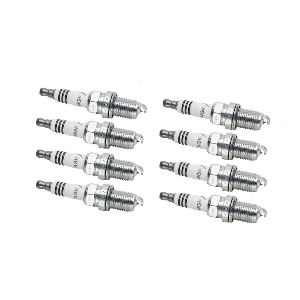 NGK Iridium IX Spark Plugs TR55IX (8 Pack) - Compatible with Ford E-150 Econoline Club Wagon XL 2001-2002 4.6L V8 Engine - High Performance Ignition for Better Fuel Efficiency & Acceleration - Ideal for Daily Commute, Towing & Highway Driving