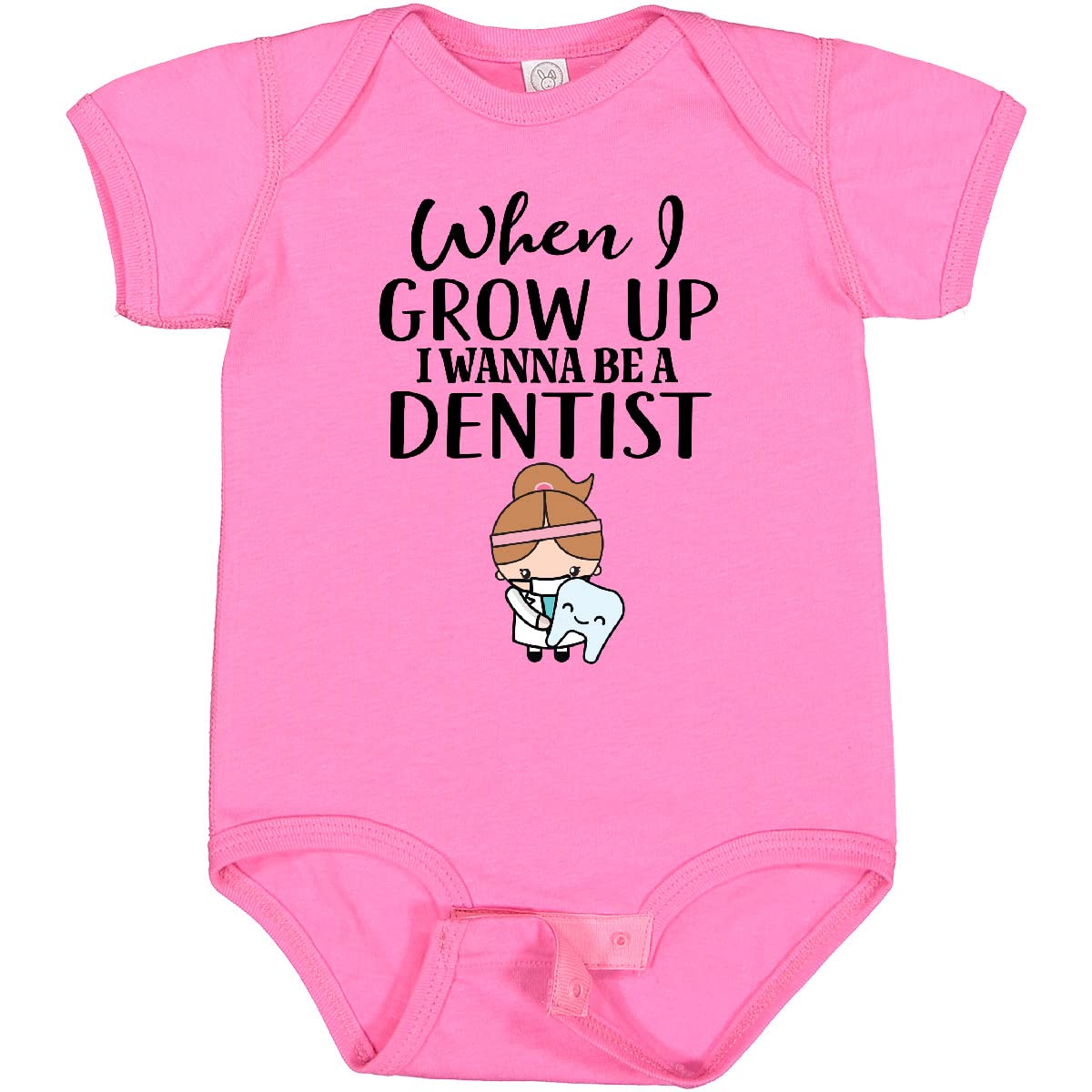 Inktastic Future Dentist Baby Girl Bodysuit - Cute Infant Onesie for Dentist-Themed Outfits & Baby Photoshoots