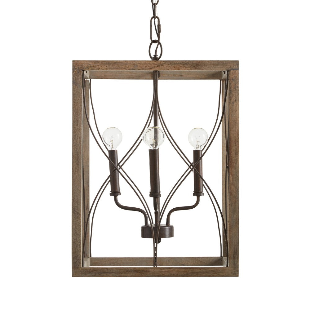 Donnecker 4-Light Outdoor Lantern - Elegant Black Metal Pendant Lighting for Porch, Patio & Entryway - Weather-Resistant & Dimmable - Perfect for Farmhouse, Rustic & Traditional Home Decor