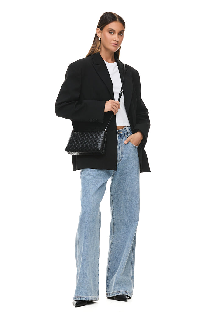 Courtney Black Crossbody Bag for Women - Stylish & Durable Leather Shoulder Purse - Perfect for Work, Travel & Everyday Use