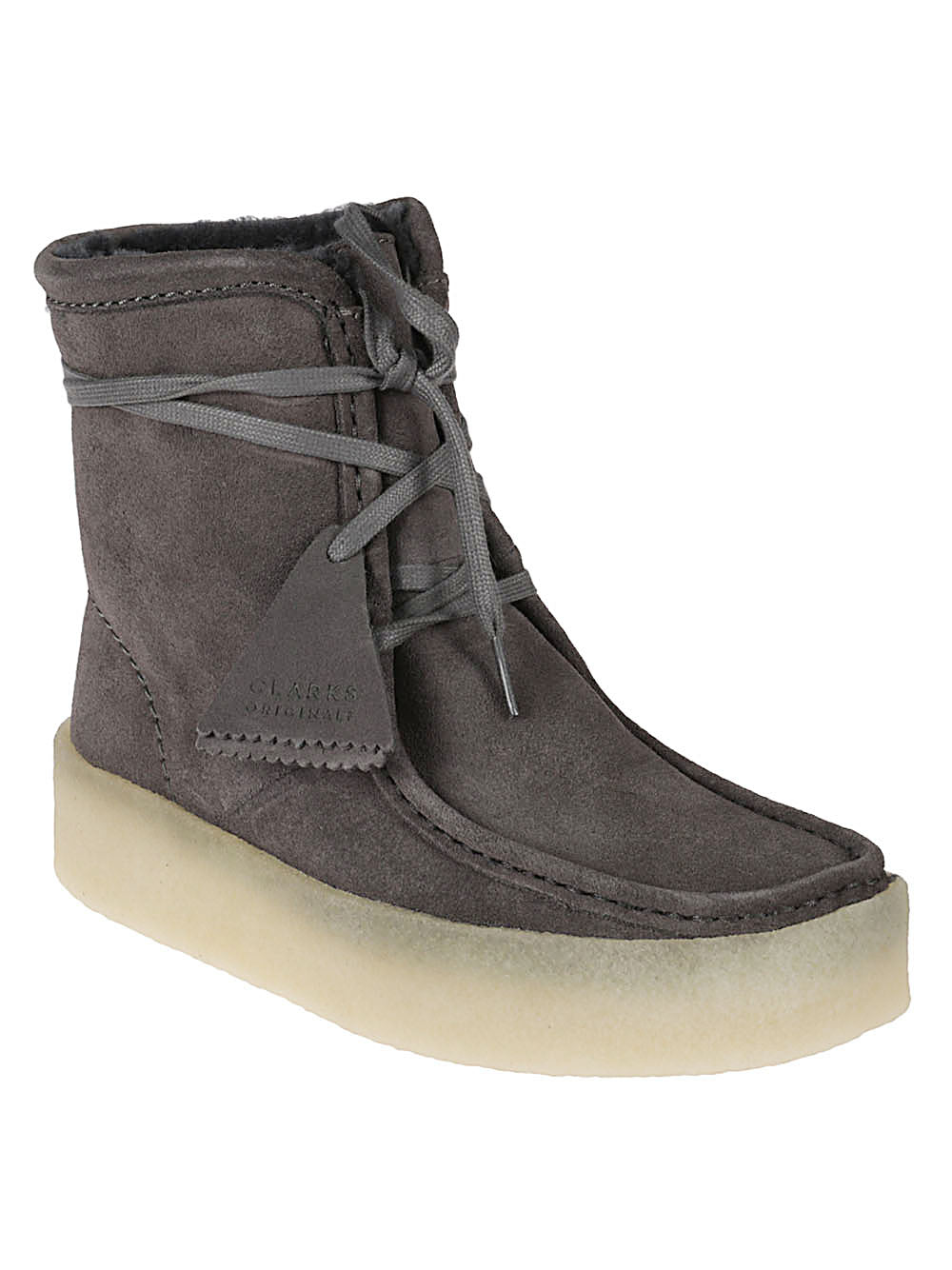 Clarks Grey Leather Boots for Men & Women - Comfortable & Stylish Ankle Boots for Walking, Hiking & Casual Wear