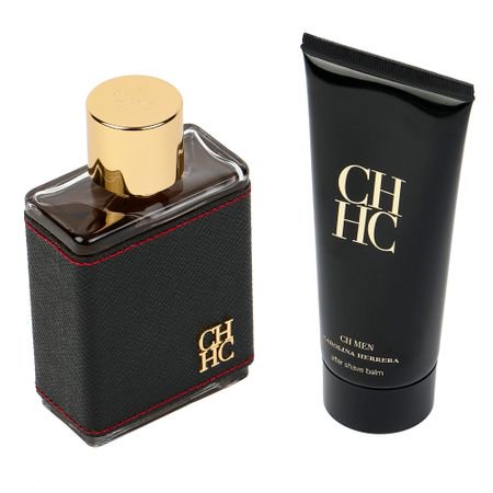 Carolina Herrera CH Men's 2-Piece Gift Set - 100ML EDT Spray & 100ML After Shave Balm | Luxury Fragrance Duo for Grooming & Special Occasions