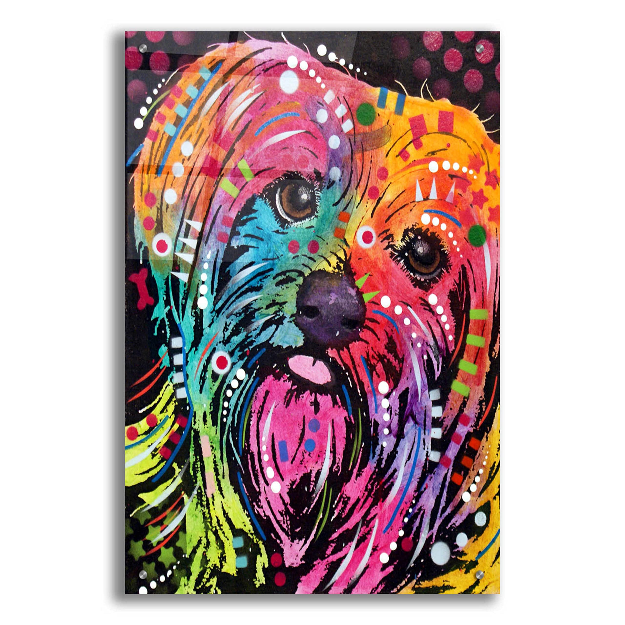Epic Art 'York II' by Dean Russo - Vibrant Acrylic Glass Wall Art Print 24x36 Inches - Perfect for Living Room, Bedroom & Office Decor