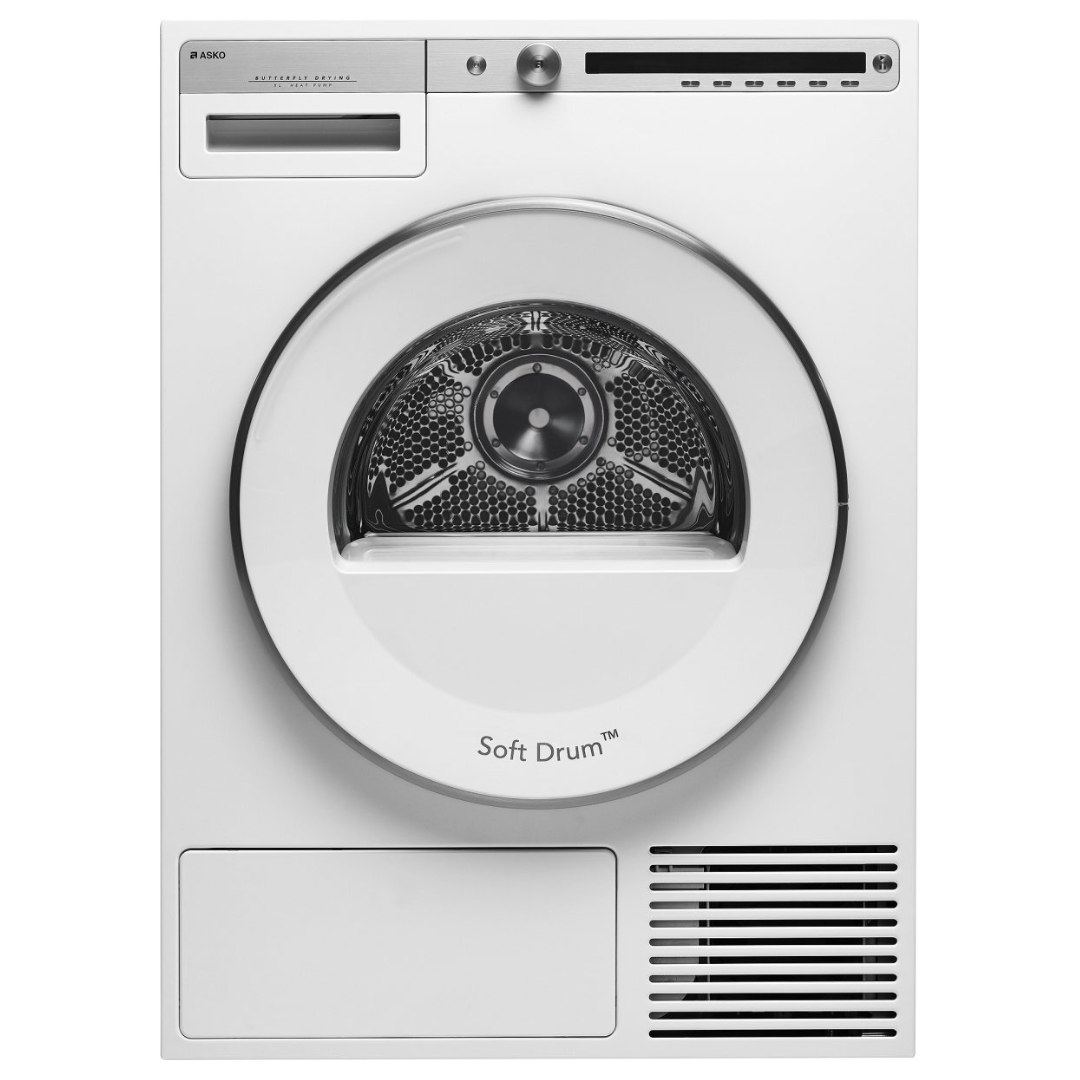 ASKO 10kg Heat Pump Dryer T410HD.W - Energy Efficient Laundry Appliance for Home & Apartment Use (Factory Clearance) | Perfect for Small Spaces & Eco-Friendly Drying