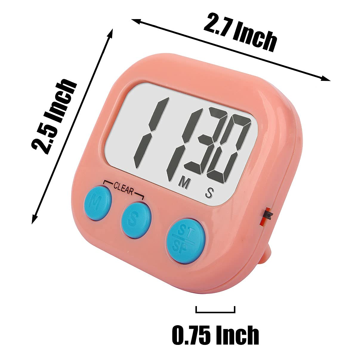 4 Pack Digital Timer with Large Display & Loud Alarm - Countdown & Kitchen Timer for Cooking, Baking, Exercise, and Classroom Use