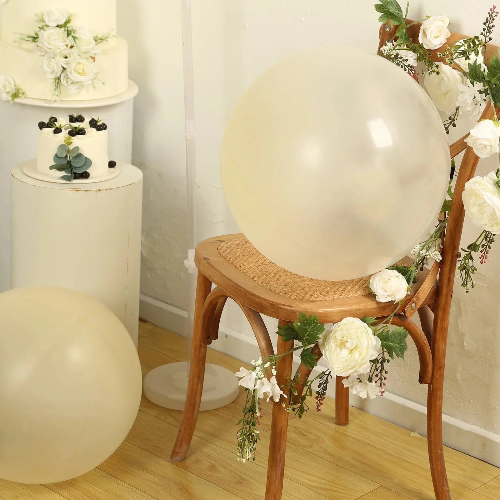 5 Pack Shiny Pearl Biodegradable Party Balloons - Eco-Friendly Wedding, Birthday & Baby Shower Decorations for Sustainable Celebrations